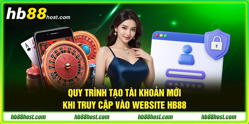 Quy trình tạo tài khoản mới khi truy cập vào website HB88